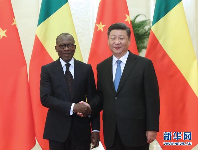 Chinese President Xi Jinping meets with Beninese President Patrice Talon in Beijing on Saturday, September 1, 2018. [Photo: Xinhua]