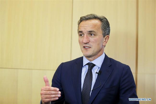 Tomislav Mihaljevic, president and CEO of Cleveland Clinic speaks during an interview at Cleveland Clinic in Cleveland, Ohio, Aug. 22, 2018. [Photo: Xinhua] 