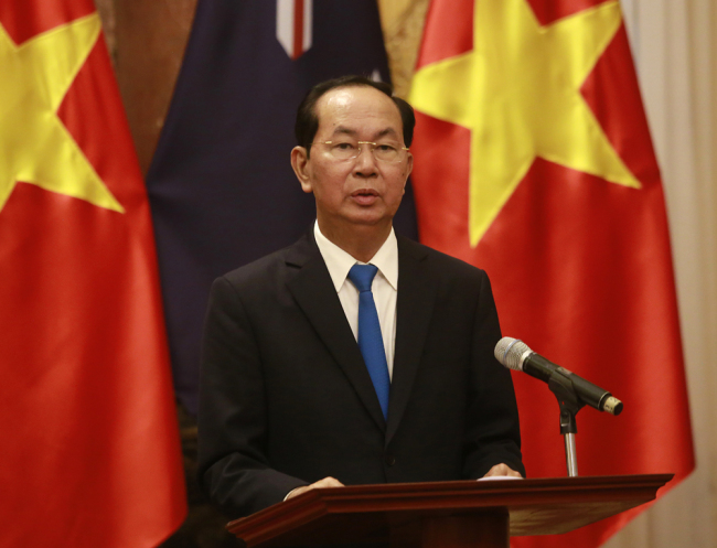 Vietnamese President Tran Dai Quang [File photo: AP/Tran Van Minh]