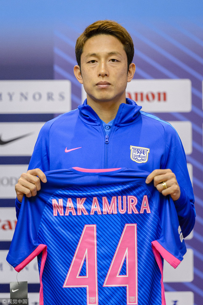 Yuto Nakamura is introduced by Kitchee Football Club during a press conference in Hong Kong on July 12, 2018. [Photo: VCG]