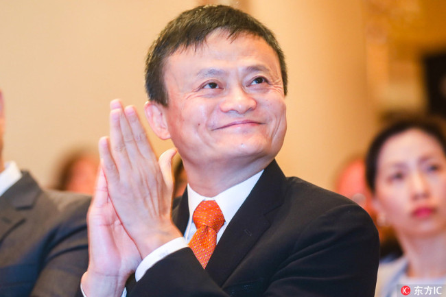 Jack Ma, chairman of Chinese e-commerce giant Alibaba Group, attends a launch event in Hong Kong, China, June 25, 2018. [Photo: IC]