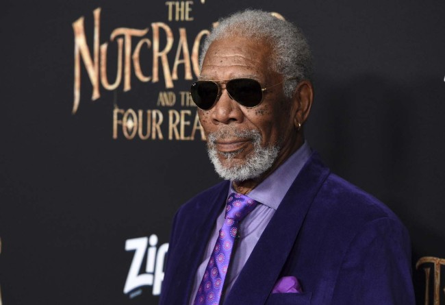 Morgan Freeman, a cast member in "The Nutcracker and the Four Realms," poses at the premiere of the film at the Dolby Theatre, Monday, Oct. 29, 2018, in Los Angeles. [Photo: AP]