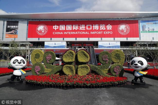 Photo taken on November 1, 2018 shows the National Exhibition and Convention Center (Shanghai), the main venue to hold the upcoming first China International Import Expo (CIIE), scheduled to be held from November 5 to 10 in Shanghai. [Photo: China News Service/VCG]