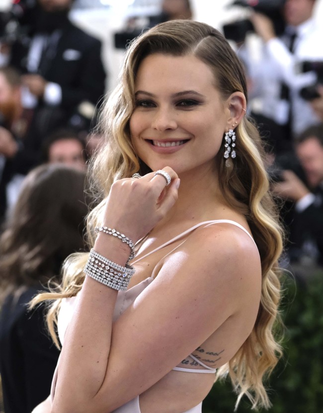 Behati Prinsloo attends The Metropolitan Museum of Art's Costume Institute benefit gala celebrating the opening of the Rei Kawakubo/Comme des Garçons: Art of the In-Between exhibition on Monday, May 1, 2017, in New York. [Photo: AP]