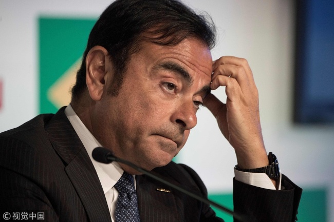 This file photo taken on January 4, 2016 shows chairman, president and CEO of Nissan Motor, Carlos Ghosn, gesturing during a press conference at the company's Brazilian headquarters in downtown Rio de Janeiro. Nissan chairman Carlos Ghosn was arrested in Tokyo on November 19, 2018 for financial misconduct, public broadcaster NHK and other Japanese media outlets reported. [File photo: Vanderlei Almeida]