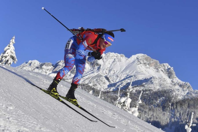 Russia's third placed Ekaterina Yurlova-Percht competes during the women's 7,5 km individual competition at the Biathlon World Cup in Hochfilzen, Austrian province of Tyrol , Austria, Thursday, Dec. 13, 2018. [Photo: AP]