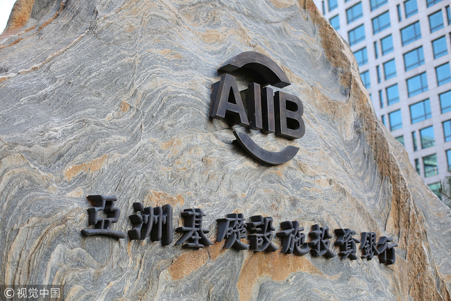 Logo of the Asian Infrastructure Investment Bank (AIIB) [File photo: VCG]