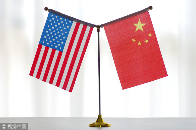 National flags of China and the U.S. [File photo: VCG]