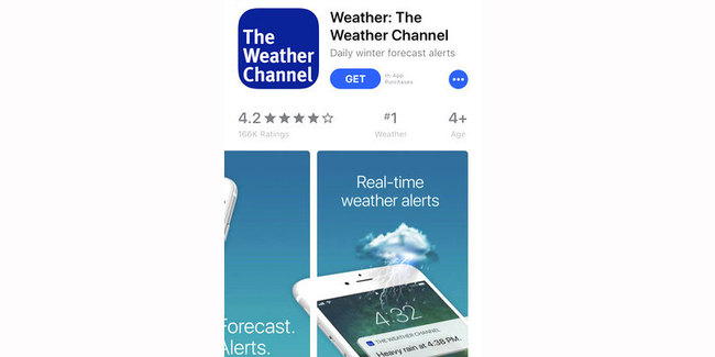 A mobile phone with The Weather Channel app is seen Friday, Jan. 4, 2019. Los Angeles City Attorney Michael Feuer said Friday that owners of The Weather Channel app, one of the most popular mobile weather apps, used it to track people's every step and profit off that information. Feuer said the company misled users of the popular app to think their location data will only be used for personalized forecasts and alerts. A spokesman for app owner IBM Corp. says it's been clear about the use of location data and will vigorously defend its "fully appropriate" disclosures.[Photo: AP]