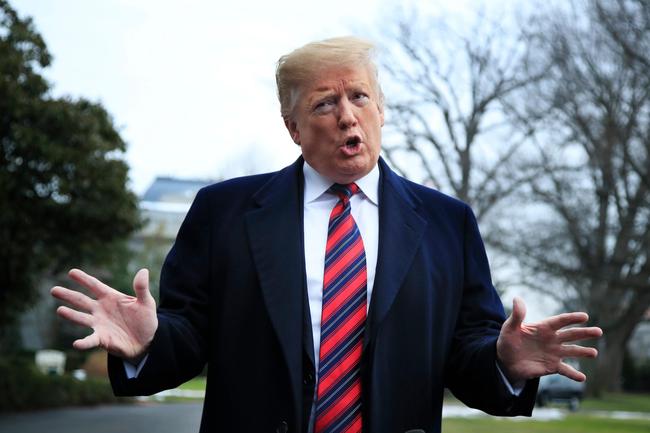 President Donald Trump speak to reporters before leaving the White House in Washington, Saturday, Jan. 19, 2019. [Photo: AP/Manuel Balce Ceneta]