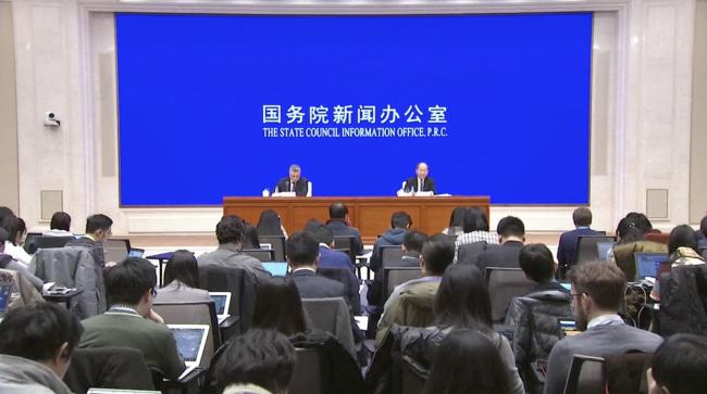 Officials of China's National Bureau of Statistics brief the media on China's economic performance in 2018 on January 21, 2019. [Photo: CGTN]