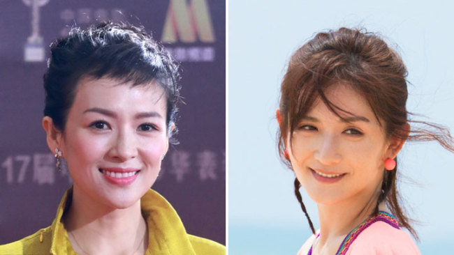 Chinese actress Zhang Ziyi and TV host Xie Na [File photo: IC]