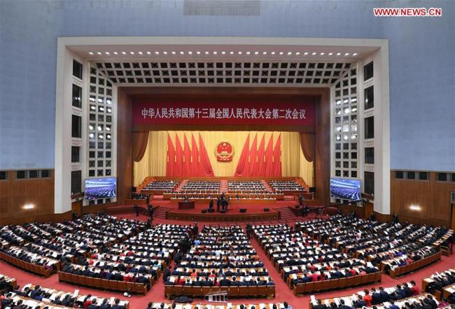 The second session of the 13th National People's Congress opens at the Great Hall of the People in Beijing, capital of China, March 5, 2019. [Photo: Xinhua/Zhang Ling]