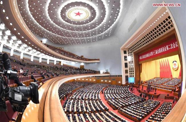 The closing meeting of the second session of the 13th National Committee of the Chinese People's Political Consultative Conference (CPPCC) is held at the Great Hall of the People in Beijing, capital of China, March 13, 2019. [Photo: Xinhua/Rao Aimin]