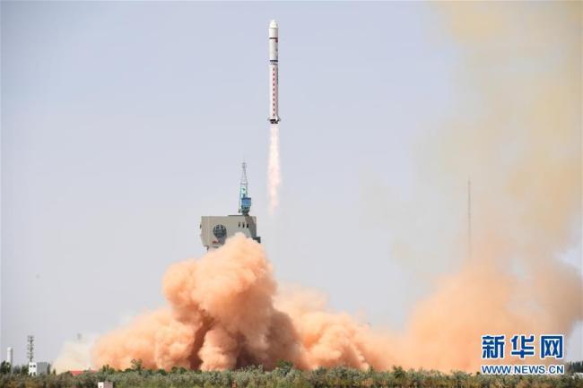 China's new Earth observation satellite, Gaofen-6, is launched by a Long March-2D rocket on June 2, 2018, from the Jiuquan Satellite Launch Center in northwest China. [Photo: Xinhua]