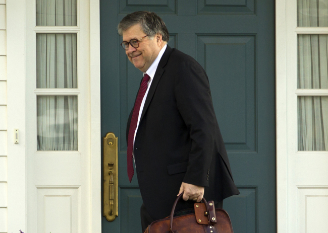 Attorney General William Barr leaves his home in McLean, Va., on Friday, March 22, 2019. [Photo: AP]