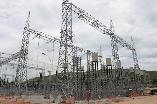 The file photo shows the construction site of a major power grid project built by State Grid Corporation of China in Brazil.[Photo:China Plus]