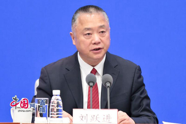 Liu Yuejin, deputy director of the China National Narcotic Control Committee, speaks at a press conference in Beijing about the country's control of fentanyl-related substances on April 1st, 2019. [Photo: china.com.cn]