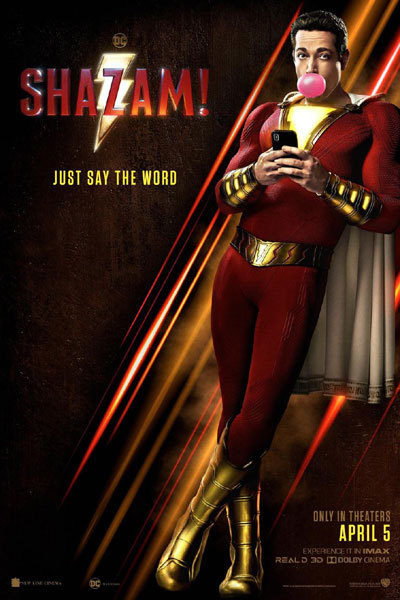 The poster of Warner Brothers' superhero film "Shazam!" [Photo: mtime.com]