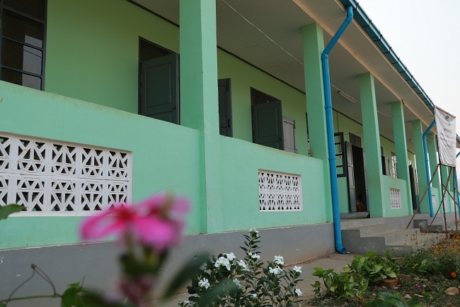 A new teaching building financed through the Oil and Gas Pipeline Project at Zi Pwa Primary School in Magway State in Myanmar, seen here on March 20, 2019. [Photo:China Plus]