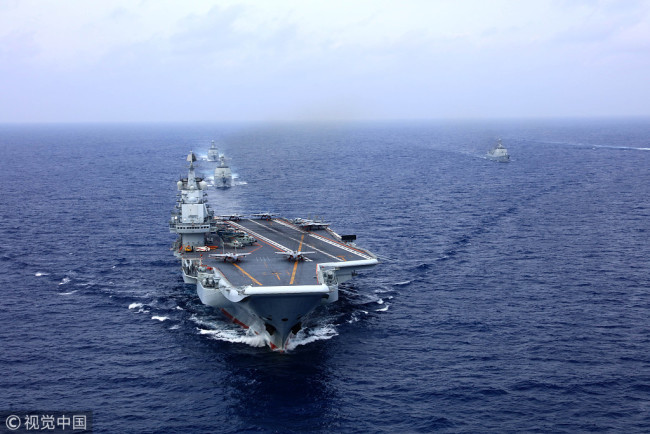 China's first aircraft carrier Liaoning [File photo: VCG]