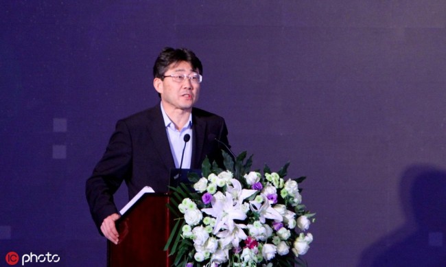 Gao Fu delivers a speech at the 2017 Summit Forum for Innovation and Development in Life Science in Tianjin, China, December 12, 2017. [Photo: IC]