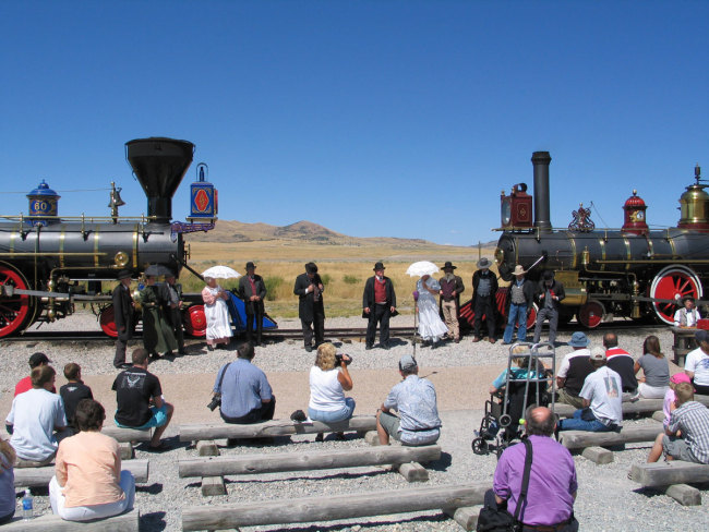 First Transcontinental Railroad in the US completed at Promontory Summit, Utah with the golden spike on 10th May 1869. [File photo: IC]