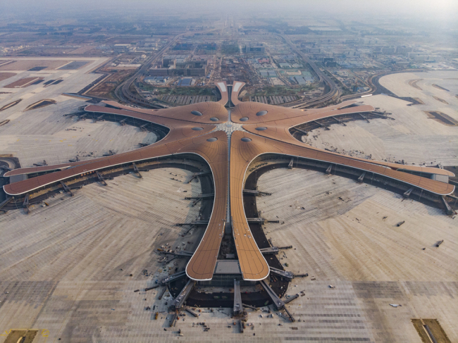 Photo taken on May 11, 2019 shows a view of Beijing Daxing International Airport. [Photo: IC]