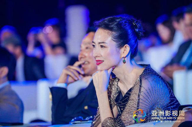 The Chinese veteran actress Zhang Ziyi attends "Masters in Conversation", which is part of Asian Film and TV Week that opened in Beijing on Thursday, May 16, 2019. [Photo provided to China Plus]