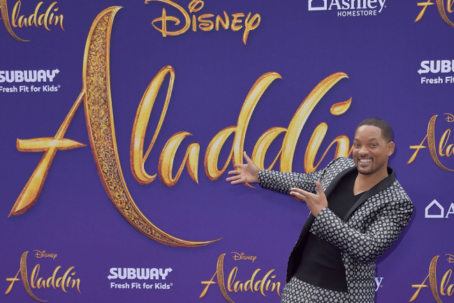 Will Smith at the premiere of Aladdin at El Capitan Theatre Los Angeles on May 21, 2019. [Photo: IC]