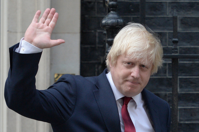 In this file photo taken on July 13, 2016 shows Britain's former Foreign Secretary Boris Johnson waves as he leaves 10 Downing Street in central London on July 13, 2016. [File Photo: AFP]