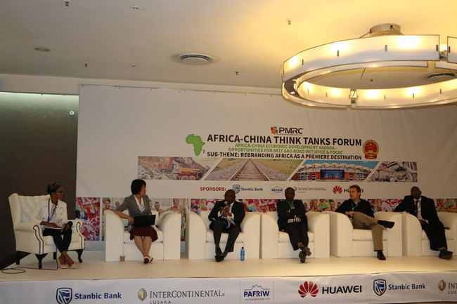 A panel discussion at the Africa-China Think Tank Forum, Lusaka, Zambia from May 23rd to 24th, 2019. [Photo: China Plus/Gao Junya]