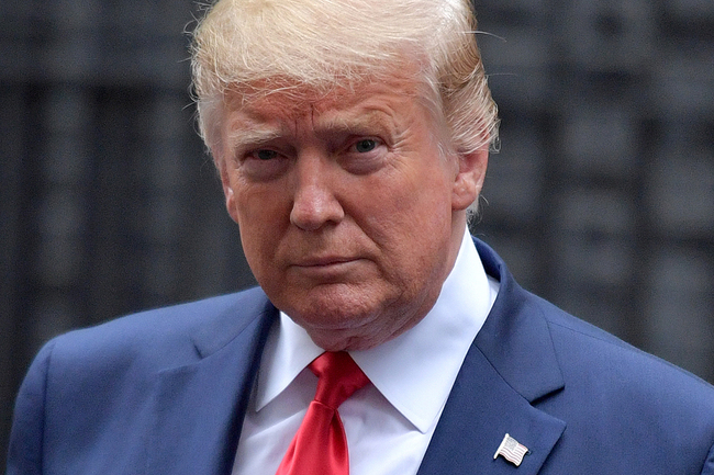 US President Donald Trump leaves 10 Downing Street to make his way to the Foreign and Commonwealth office for a press conference in London on June 4, 2019, on the second day of his three-day State Visit to the UK. [File photo: AFP/Daniel Leal-Olivas]