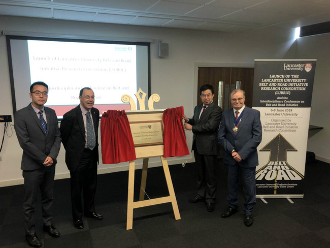 The Lancaster University Belt and Road Initiative Research Consortium being launched in Lancaster, UK, June 7, 2019. [Photo: China Plus/Liang Tao]