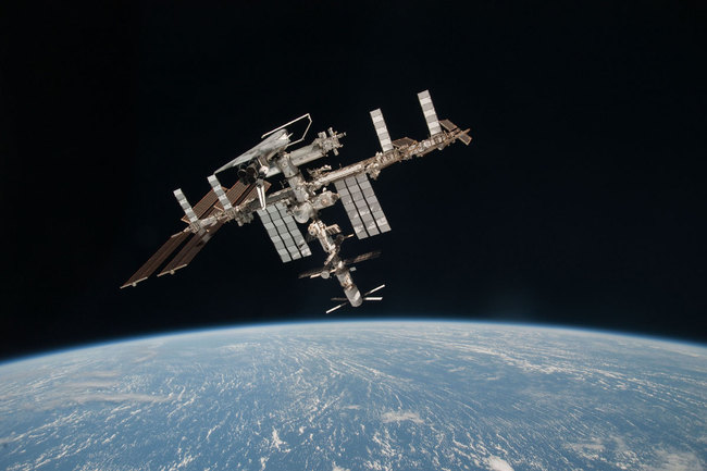 The International Space Station is seen two hundred and twenty miles above the earth. [File photo: IC]