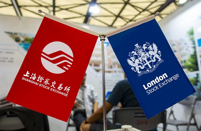 Logos of the Shanghai Stock Exchange and London Stock Exchange. [File photo: IC]