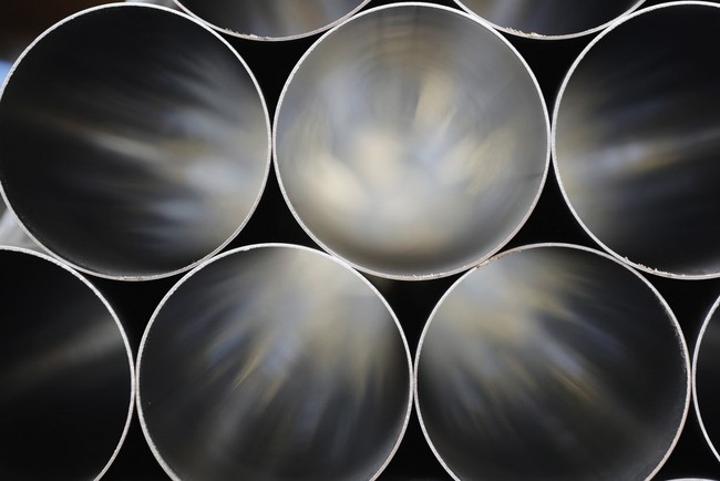 Alloy-steel seamless pipes [File photo: AFP]