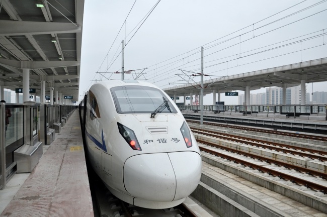 A CRH (China Railway High-speed) bullet train is seen on the Sichuan-Tibet Railway, the second railway line linking the Tibet autonomous region to other parts of China, in southwest China's Sichuan province, 30 November 2018. [File Photo: IC]