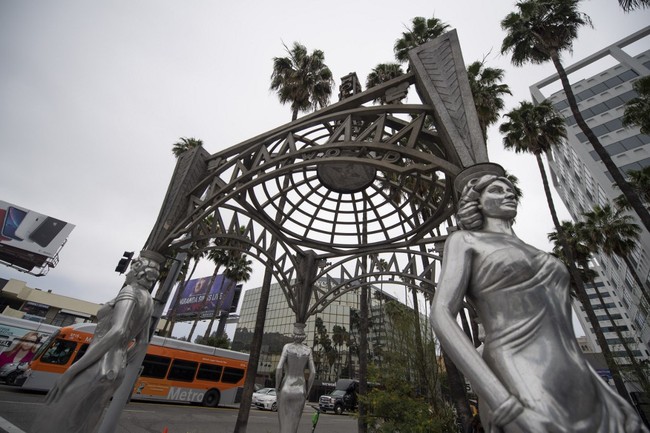 The "Ladies of Hollywood Gazebo" is seen on the Hollywood Walk of Fame in Hollywood, California, June 18, 2019. [Photo: AFP]