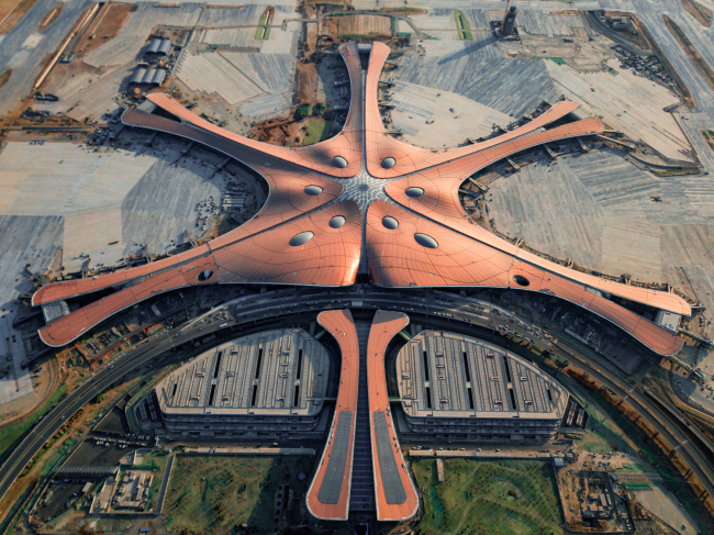 Aerial view of the Beijing Daxing International Airport in Beijing, China, April 29, 2019. [File Photo: IC]