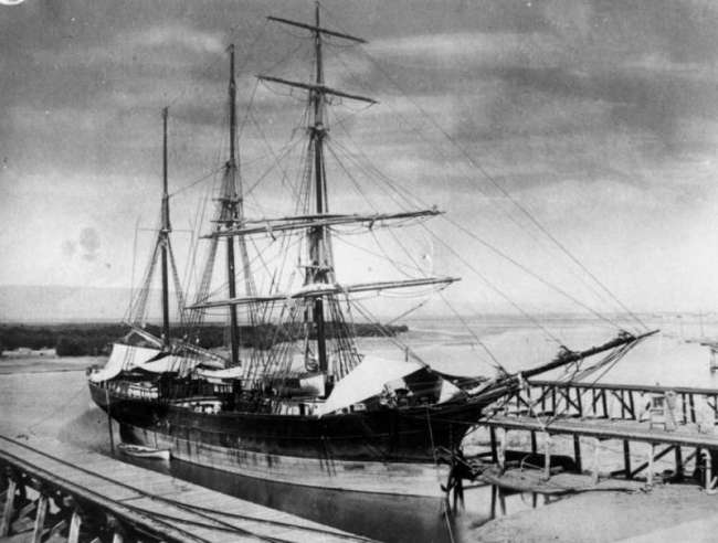 The United States merchant vessel the “Empress of China."  [Photo: State Library of Queensland/Facebook]