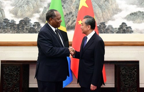 Chinese State Councilor and Foreign Minister Wang Yi meets with Tanzanian Foreign Minister Palamagamba Kabudi in Beijing, June 24, 2019. [Photo: fmprc.gov.cn]