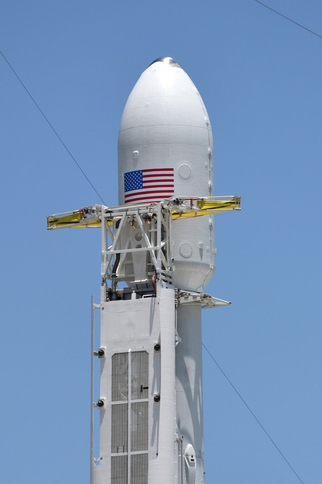 The SpaceX Falcon Heavy rocket is seen before being launched from the Kennedy Space Center in Florida on June 25, 2019. [Photo: IC]