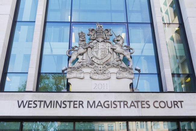 The Westminster Magistrates' Court. [File Photo: IC]