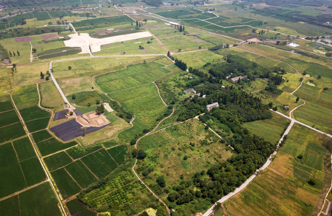 Aerial photo of Liangzhu Archaeological Site in Hangzhou, Zhejiang Province. [File photo: VCG]