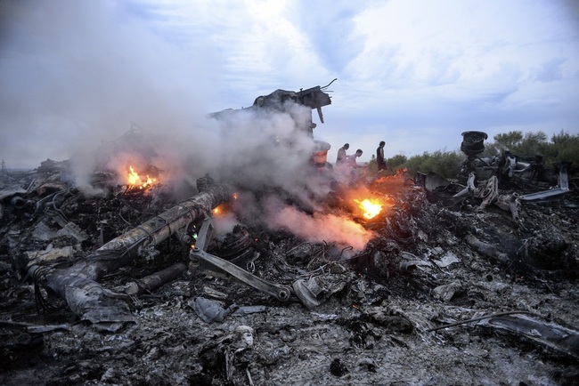 Debris of the Boeing 777 that was Malaysia Airlines flight MH17. The plane was hit by a surface-to-air missile over Ukraine on July 17, 2014. [File Photo: IC]