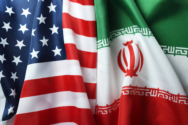 National flags of the United States and Iran [Photo: IC]