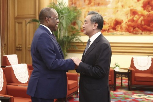 Chinese State Councilor and Foreign Minister Wang Yi meets with Angolan Foreign Minister Manuel Domingos Augusto in Beijing on Tuesday, July 23, 2019. [Photo: fmprc.gov.cn]<br>