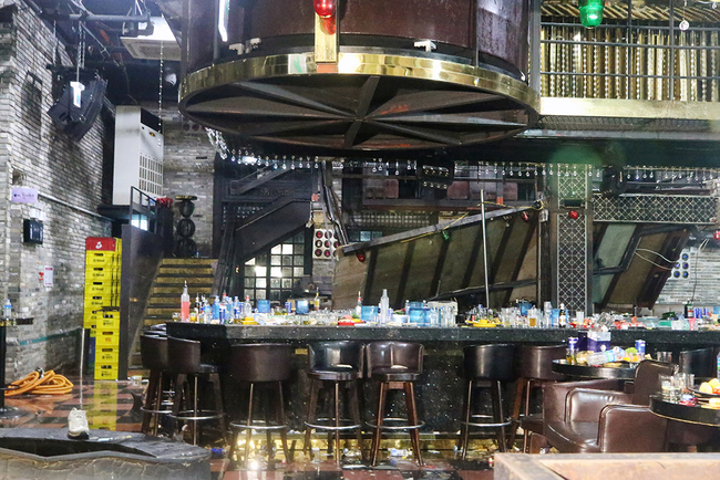 An interior view of the nightclub Coyote Ugly on July 27, 2019 in Gwangju, South Korea. [Photo: Yonhap News Agency via VCG]