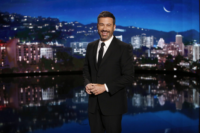 File photo shows Jimmy Kimmel. Kimmel’s network, ABC, has been ordered on Thursday, August 15, 2019, to pay a $395,000 fine for misuse of the sound of the emergency alert system that is used to warn people of actual emergencies, such as floods and fire. [Photo:  IC/Randy Holmes/ABC via Getty Images]